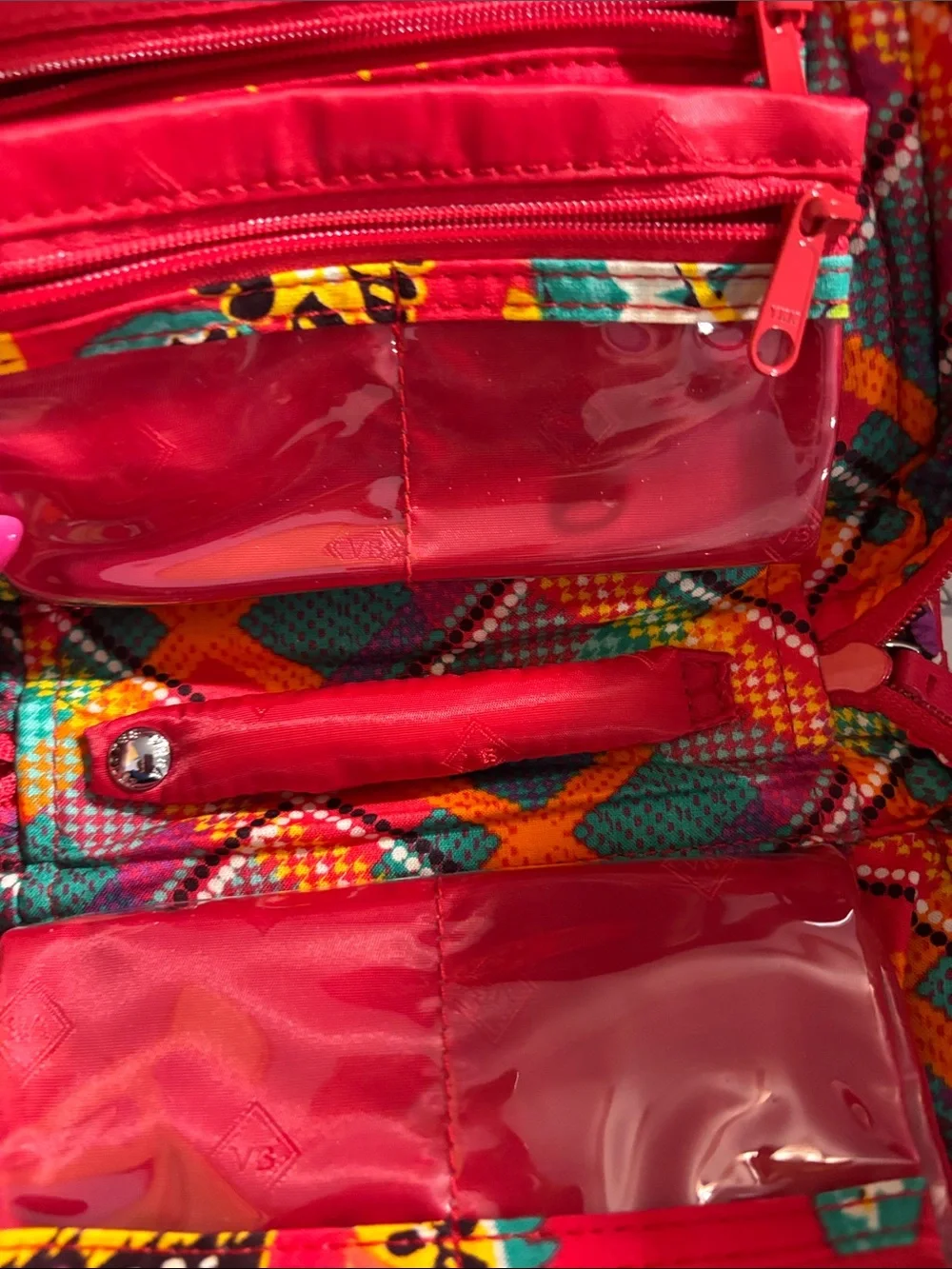 Vera Bradley Rumba print Vivian hobo bag and small Cosmetic Pouch